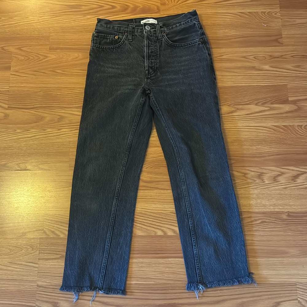 RE/DONE washed black jeans | 25